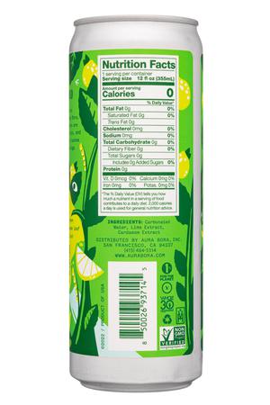Aura Bora: AuraBora-12oz-2022-HerbalSparkling-LimeCardamom-Facts