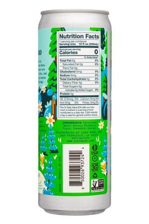 Aura Bora: AuraBora-12oz-2022-SparklingWater-BluebWildflower-Facts