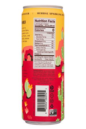 Aura Bora: AuraBora-12oz-2020-HerbalSparklingWater-CactusRose-Facts
