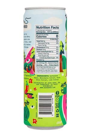 Aura Bora: AuraBora-12oz-2024-HerbalSparkling-WatermelonChili-Facts