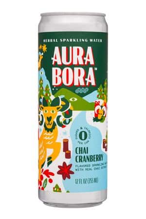 Aura Bora: AuraBora-12oz-2023-ChaiCranberry-Front