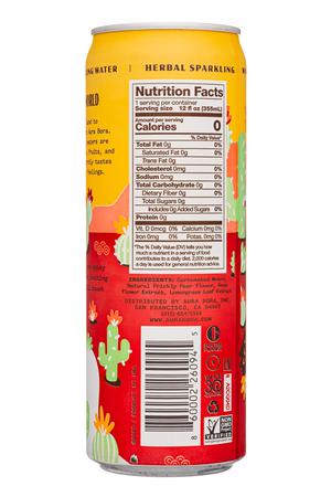 Aura Bora: AuraBora-12oz-2022-HerbSparkWater-CactusRose-Facts