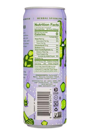 Aura Bora: AuraBora-12oz-2022-HerbSparkWater-LavenderCucumber-Facts
