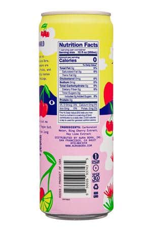 Aura Bora: AuraBora-12oz-2024-CherryKeyLime-Facts