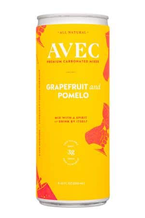 AVEC Drinks: Avec-8oz-2022-CarbMixer-GrapefruitPomelo-Front