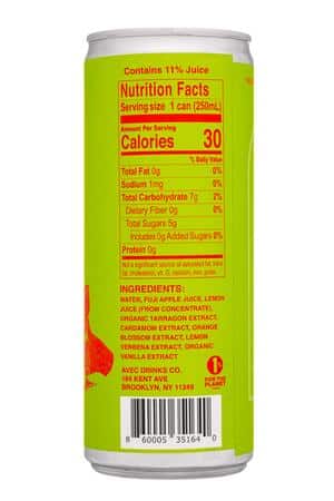 AVEC Drinks: Avec-8oz-2023-FujiAppleCardamom-Facts