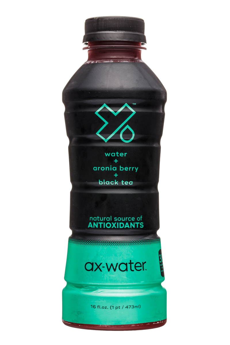 Ax-Water: AxWater-16oz-AroniaBerry-BlackTea-Front