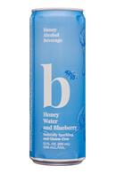 B Beverage Co.: BBeverage-12oz-HoneyWater-Blueb-Front