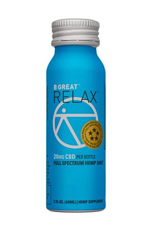 B Great: BGreat-2oz-2020-HempShot-Relax-Front