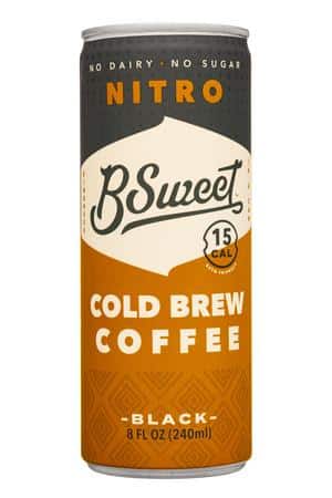 B Sweet: BSweet-8oz-2022-Nitro-ColdBrewCoffee-Black-Front