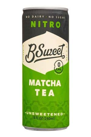 B Sweet: BSweet-8oz-2022-Nitro-MatchaTea-Unsweet-Front