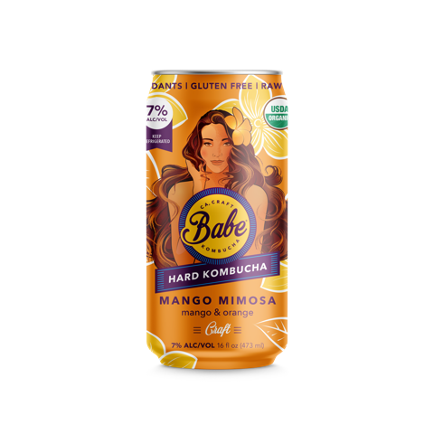 Mango Mimosa - Babe Hard Kombucha - Mango and Orange