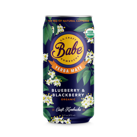 Yerba Mate Kombucha - Blackberry & Blueberry