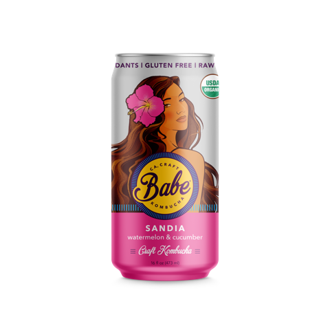 Babe Kombucha: Photo of Sandia - Watermelon & Cucumber - Babe Kombucha (uploaded by company)