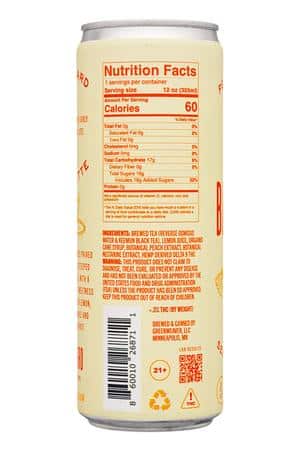 Backyard Tea Makers: Backyard-12oz-2023-BrewTea-PeachesNTea-Facts