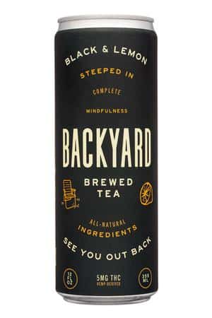 Backyard Tea Makers: Backyard-12oz-2023-BrewTea-BlackLemon-Front