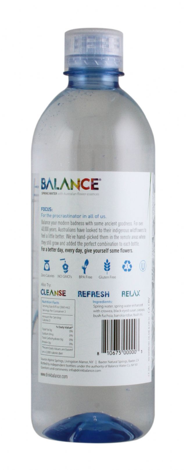 Balance Water: Balance Focus Facts SM