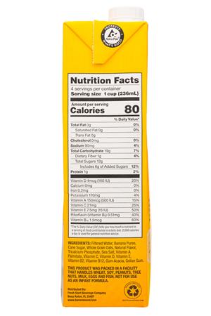 Banana Wave: BananaWave-32oz-2020-Milk-original-Facts