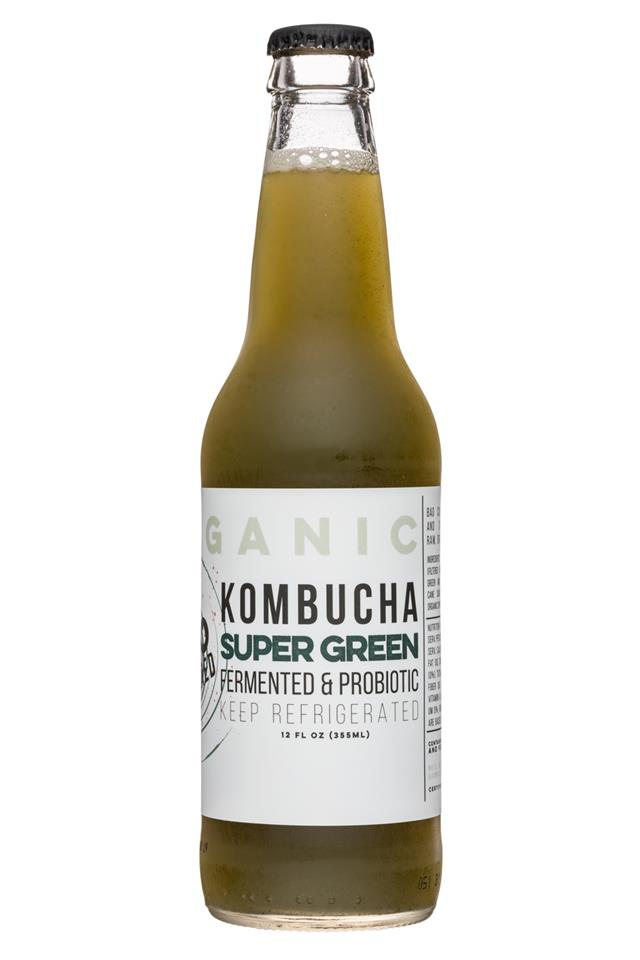 BAO: BaoFoods-Kombucha-12oz-SuperGreen-Front