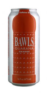 BAWLS Guarana Orange - 16 Oz