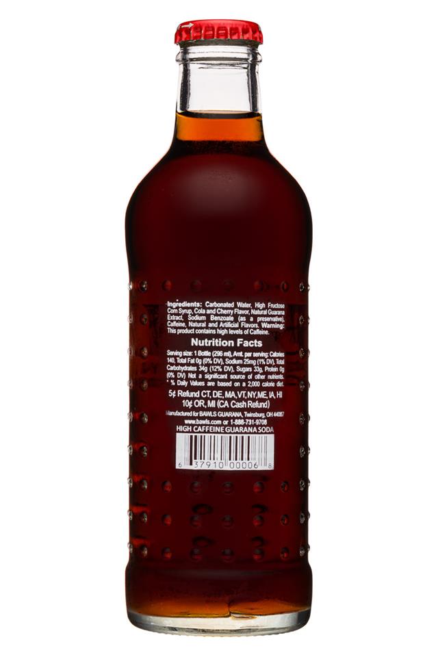BAWLS Guarana: Bawls-10oz-Guarana-CherryCola-Facts