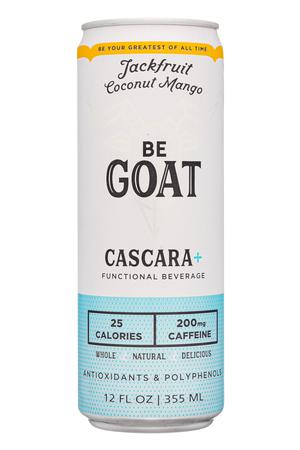 Be GOAT Cascara +: BeGoat-12oz-2022-CascaraBev-JackfruitMango-Front