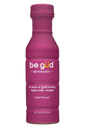 Be Gud Beverages: begud-12oz-2021-12shotACV-Elderflower-Front