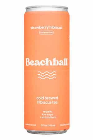 Beachball: Beachball-12oz-2023-ColdBrewTea-Hibiscus-Front