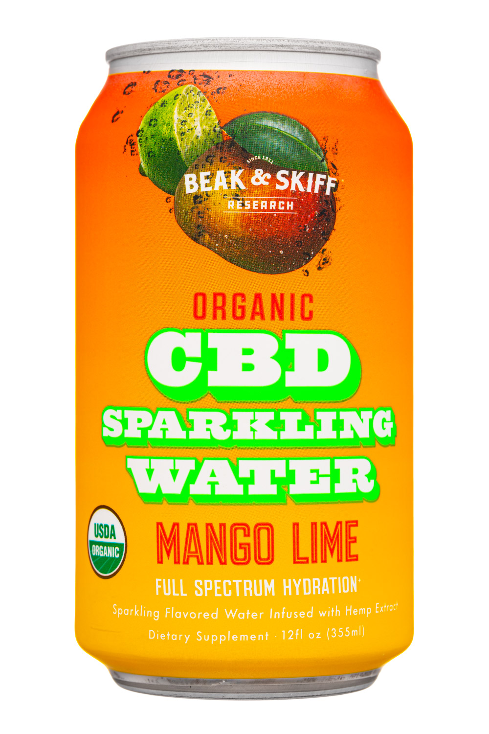 Organic CBD Sparkling Water Mango Lime