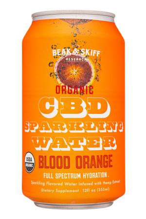 Beak & Skiff Research: BeakAndSkiff-12oz-2021-CBDSparkling-BloodOrange-Front