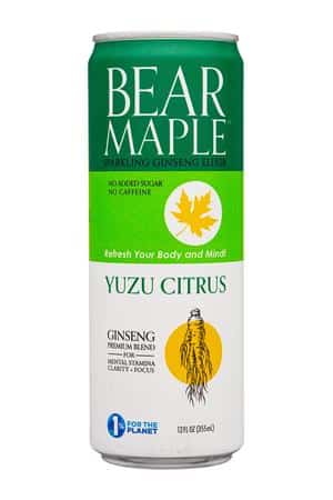 Bear Maple: BearMaple-12oz-2024-GinsengElixer-YuzuCitrus-Front