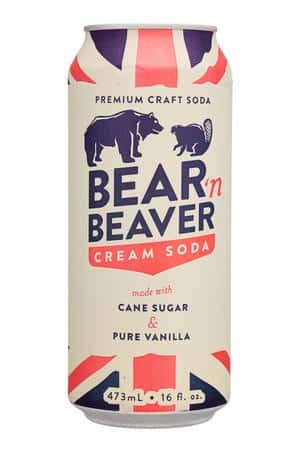 Bear N' Beaver: BearNBeaver-16oz-2024-Soda-CreamSoda-Front
