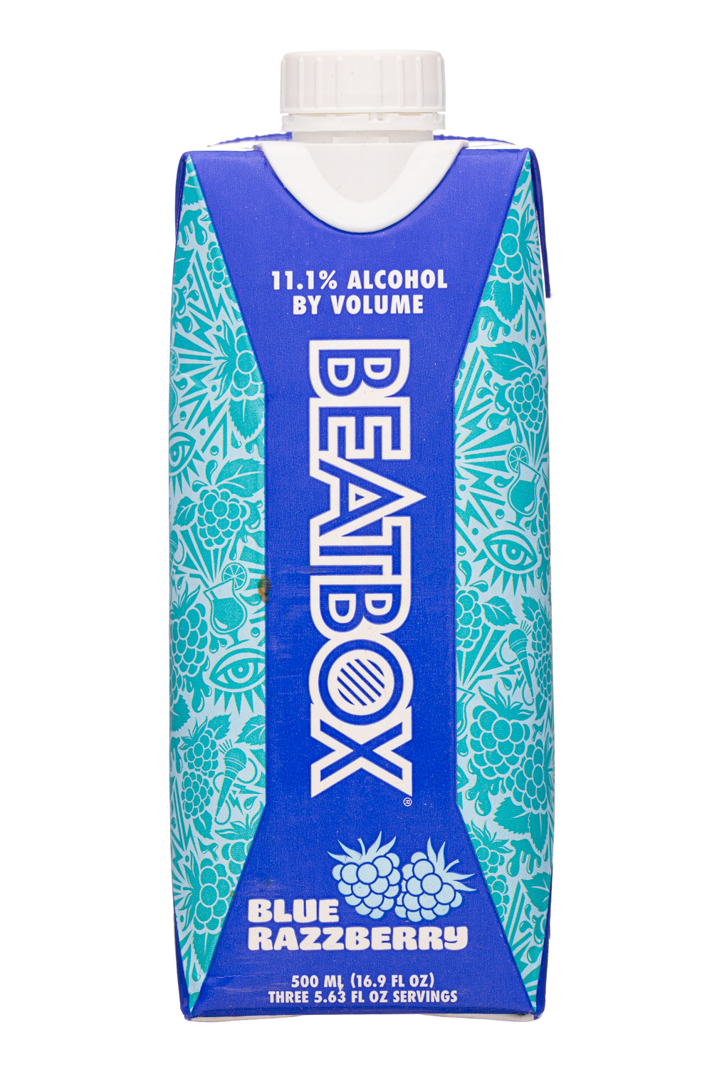 Beatbox Beverages: Beatbox-17oz-2022-BlueRazz