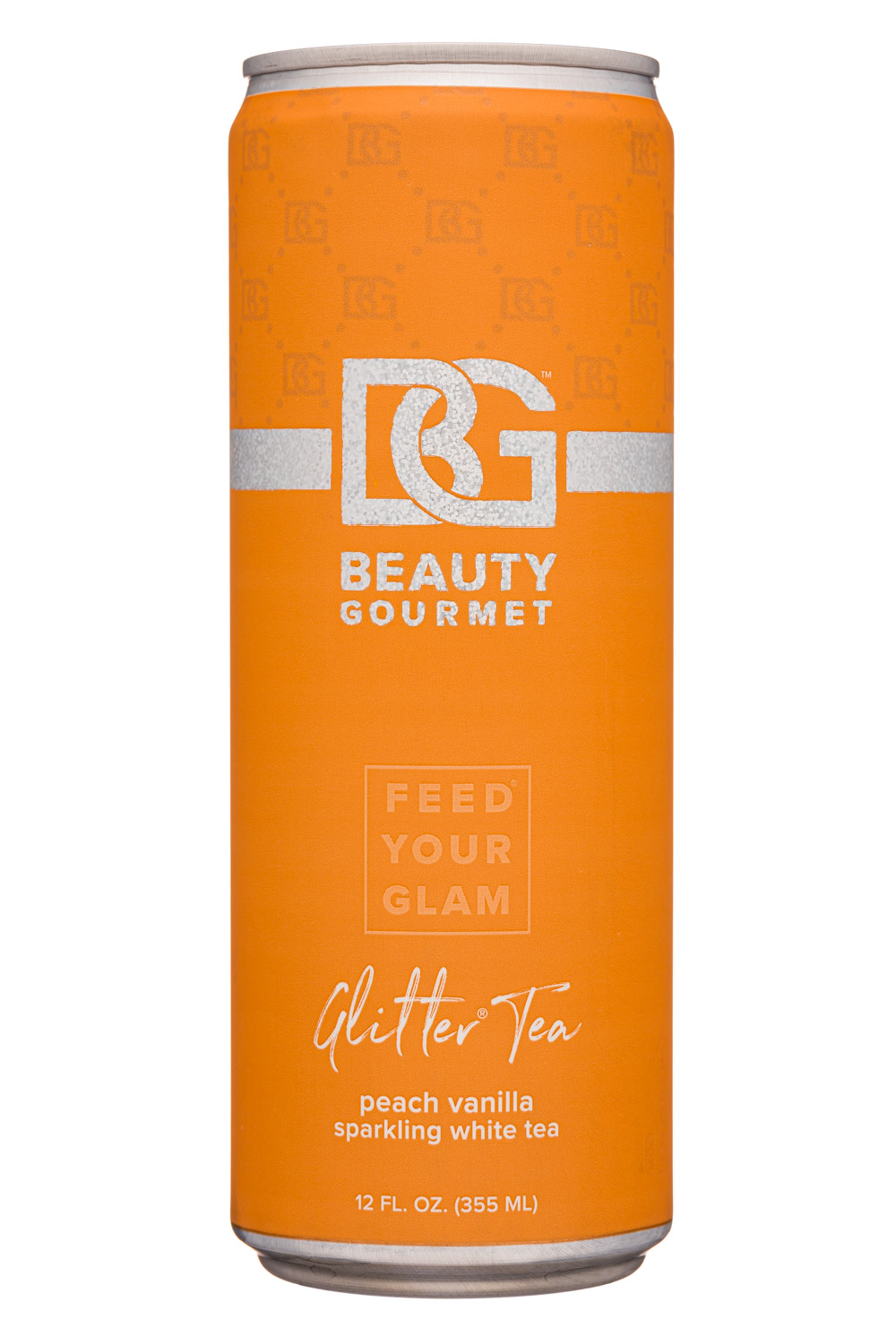 Beauty Gourmet: BeautyGourmet-12oz-GlitterTea-PeachVanilla-Front