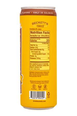 Beckett's Tonics: BeckettsTonics-12oz-2025-NACocktails-PineMarg-Facts