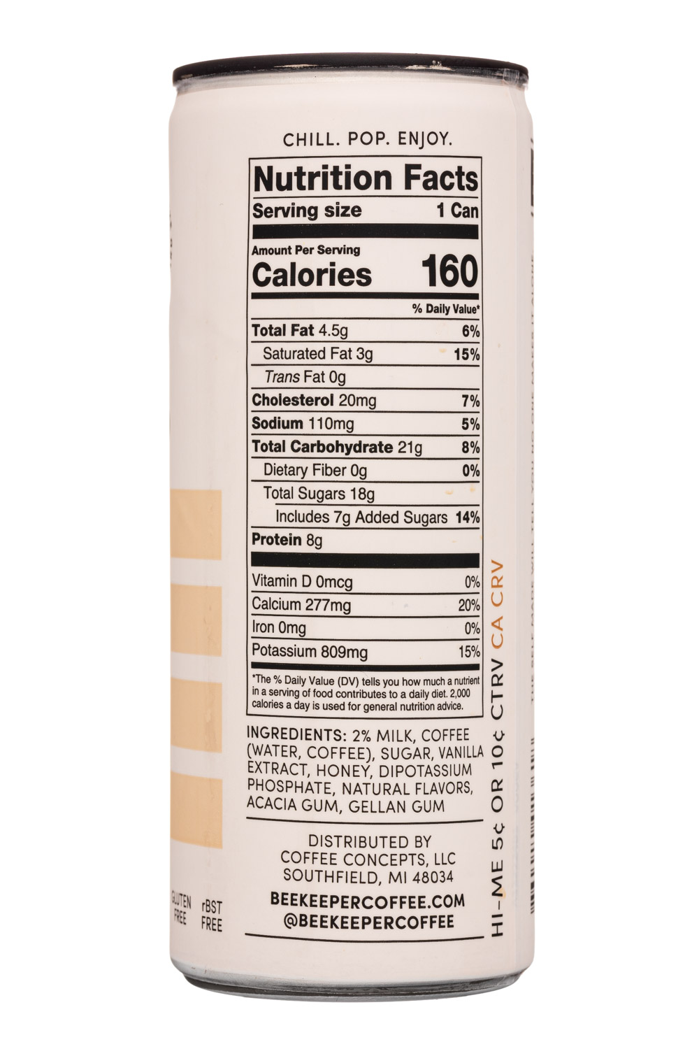 Beekeeper Coffee: BeeKeeper-8oz-2023-Coffee-Vanilla-Facts
