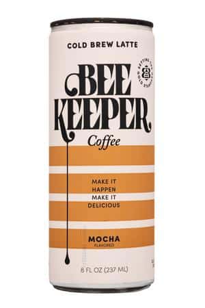 Beekeeper Coffee: BeeKeeper-8oz-2023-Coffee-Mocha-Front