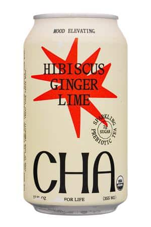 Cha-12oz-2023-SparklingTea-HibiscusGingerLime-Front