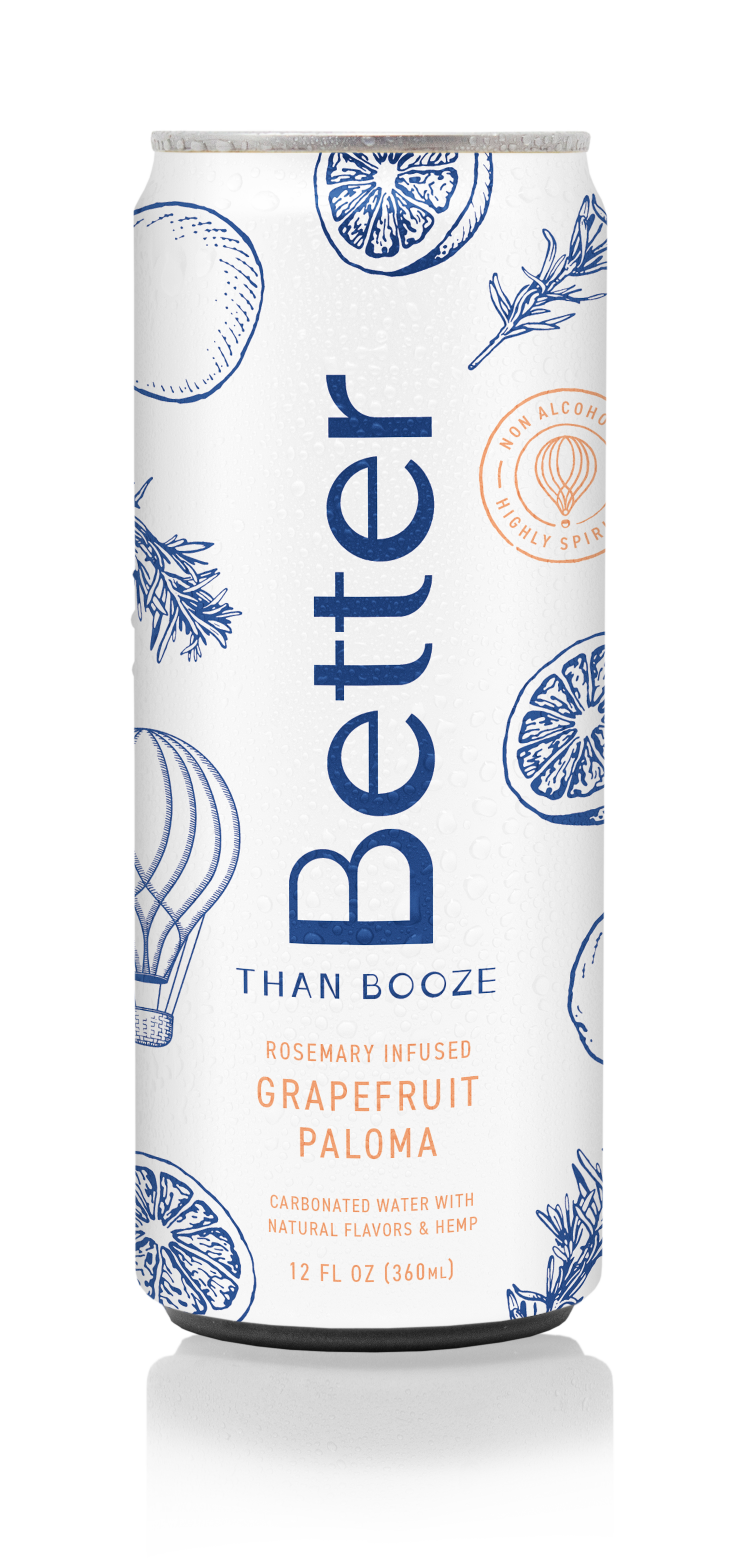 Better Than Booze Rosemary Infused Grapefruit Paloma