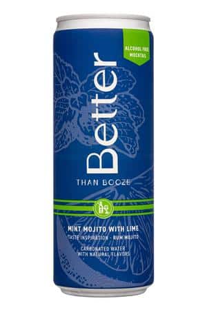 Better Than Booze: BetterThanBooze-12oz-2023-Mocktail-MintMojitoLime-Front