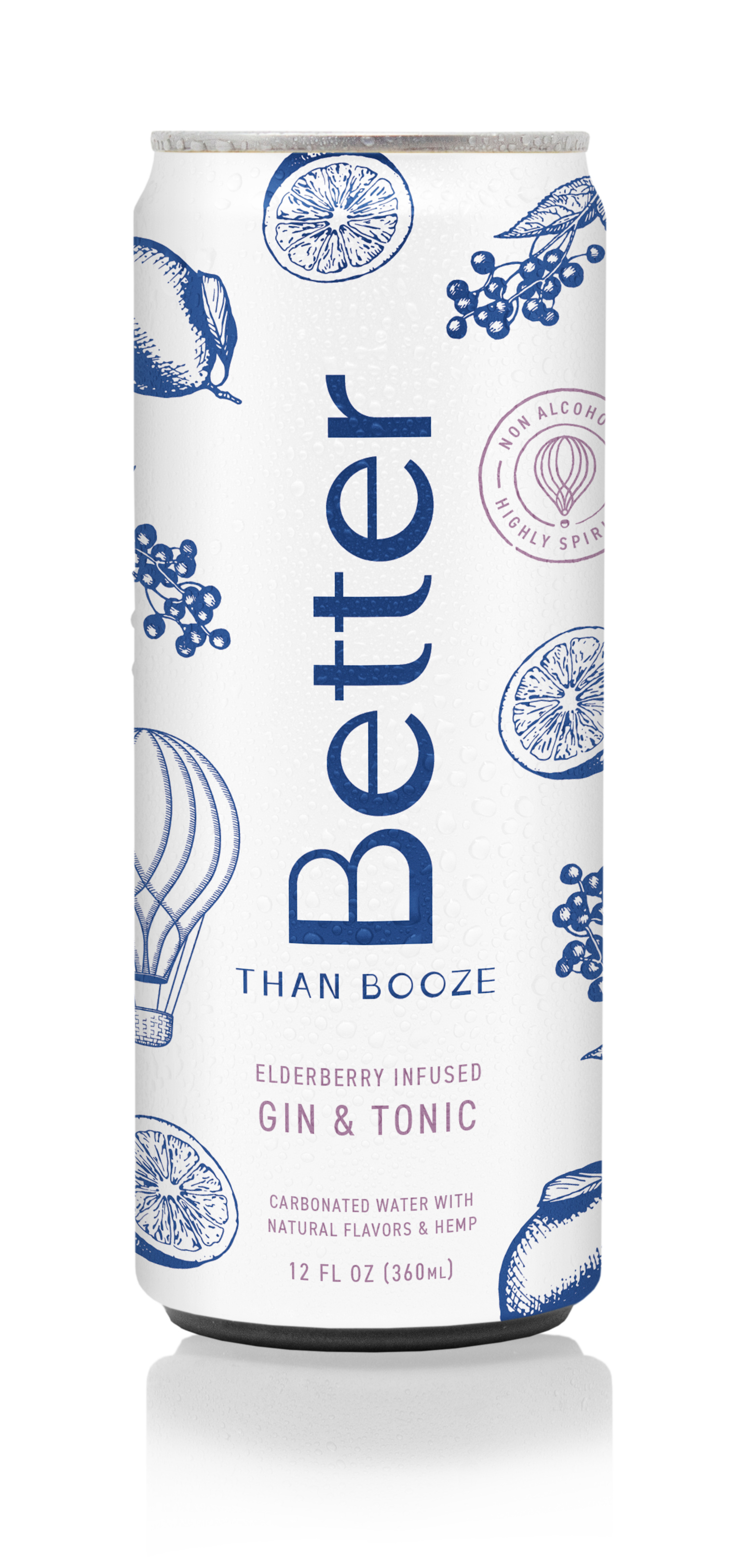 Better Than Booze: Photo of Better Than Booze Elderberry Infused Gin & Tonic - Better Than Booze (uploaded by company)