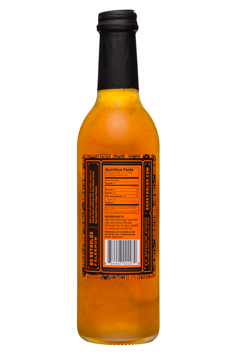 BG Reynolds: BGReynolds-13oz-TropicalSyrup-Falernum-Facts
