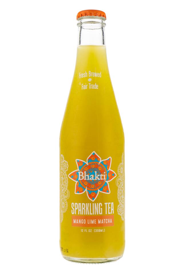 Bhakti Sparkling Tea: Bhakti-SparklingTea-MangoLimeMatcha-Front