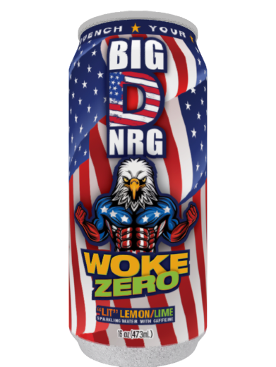 Woke Zero, Citrus Flavored Sparkling Water with Caffeine, 16 fl oz (473 ml) Single Can