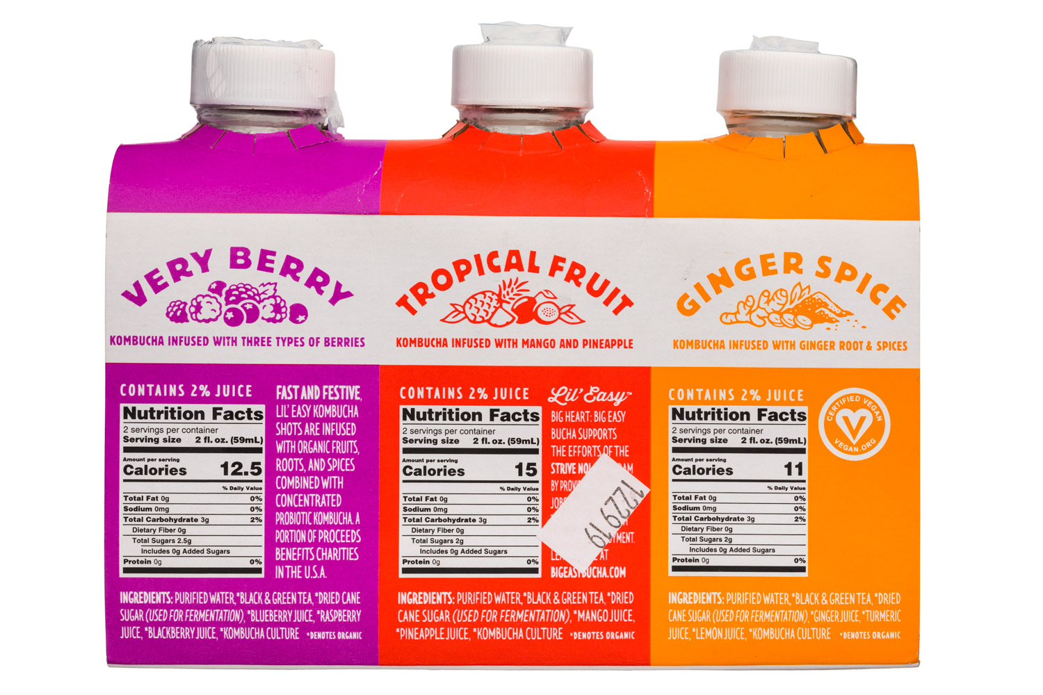 Big Easy Bucha: LilEasy-VarietyPack-KombuchaShot-Facts