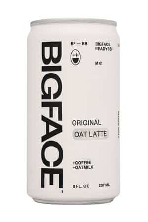 BIGFACE: Bigface-12oz-2024-OatLatte-Original-Front