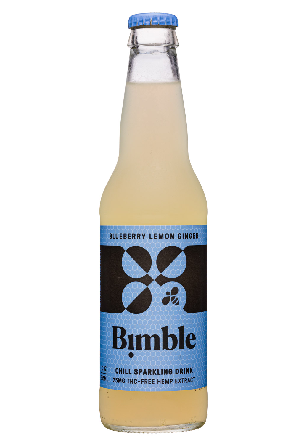 Bimble: Bimble-12oz-2020-Sparkling-BluebLemonGinger-Front