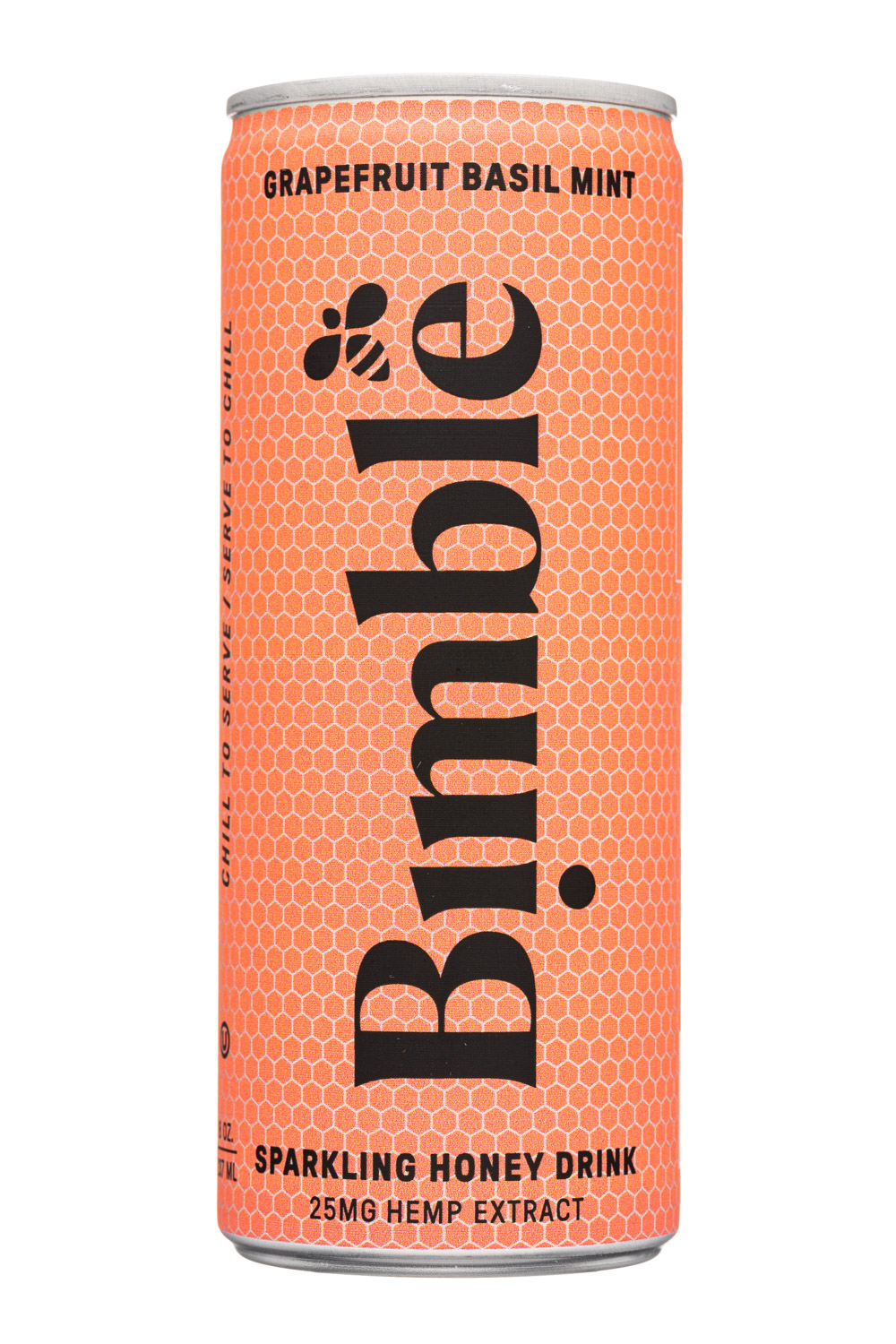 Bimble: Bimble-8oz-2023-SparklingHoney-GrapefruitBasilMint-Front
