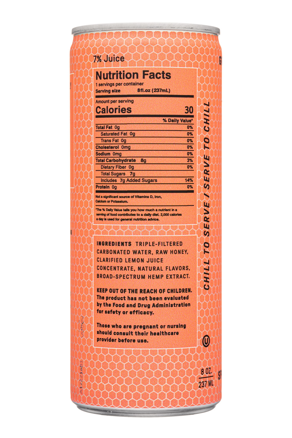 Bimble: Bimble-8oz-2023-SparklingHoney-GrapefruitBasilMint-Facts