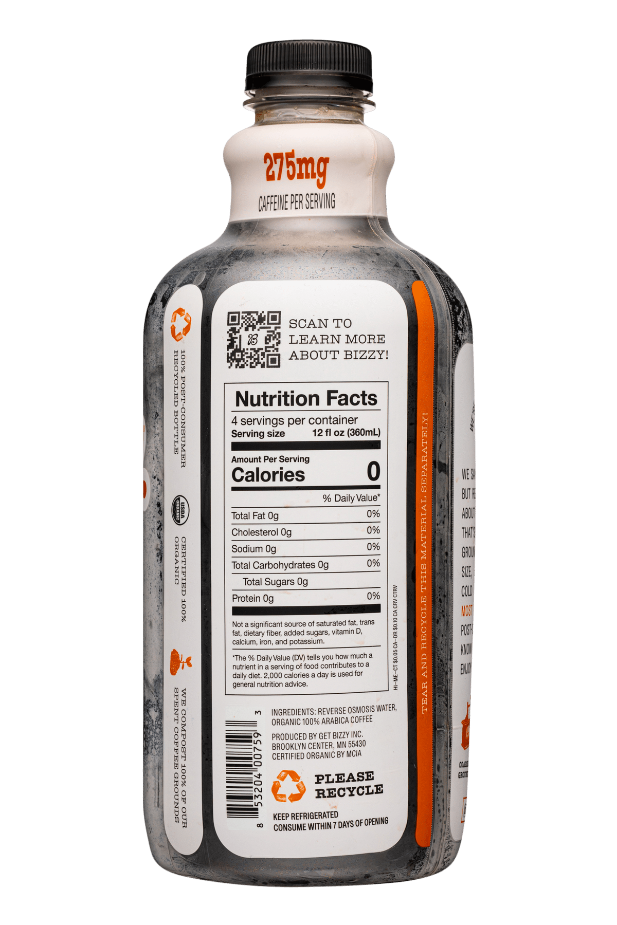 Bizzy Coffee Concentrate: Bizzy-48ml-2024-ColdBrew-Breakfast-Facts